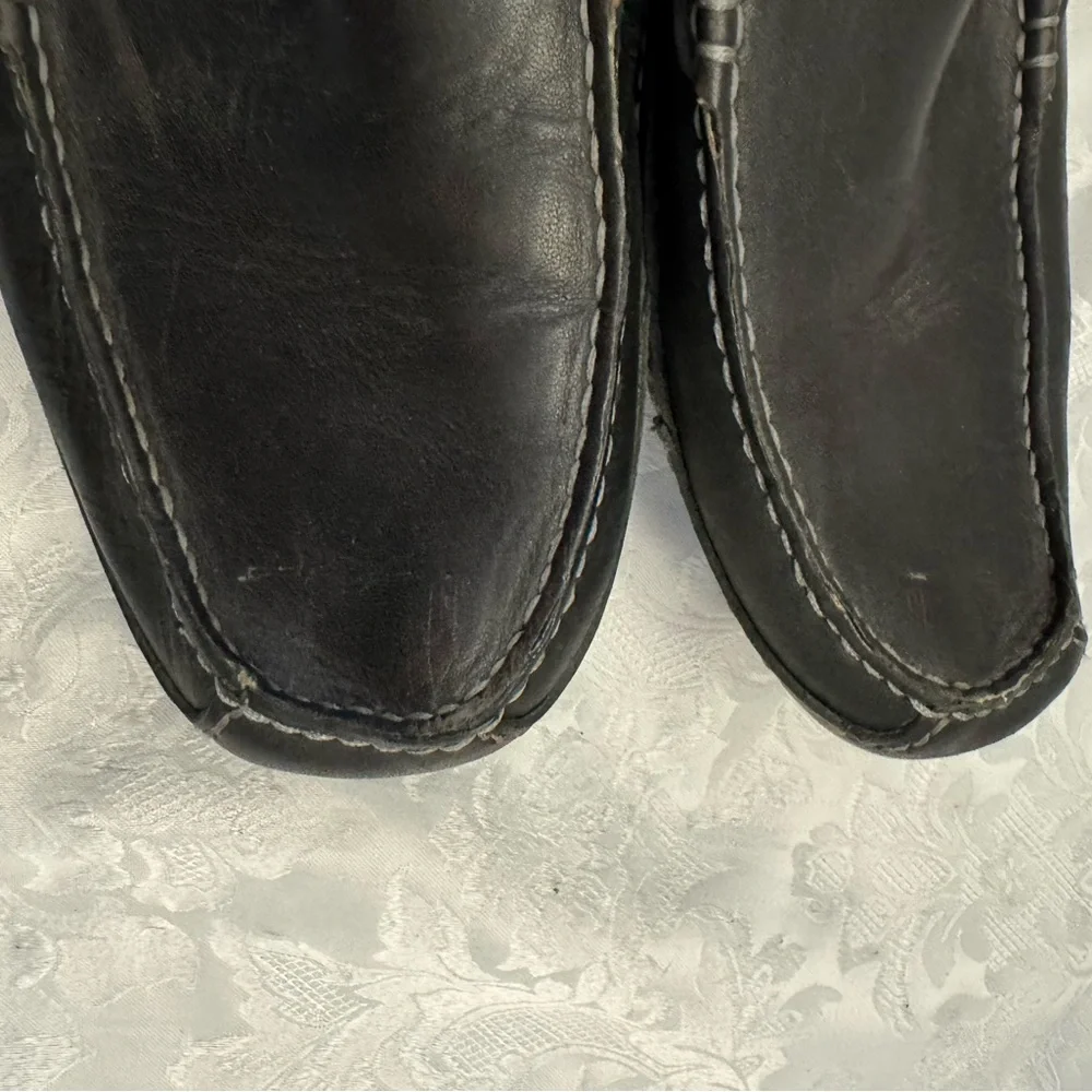 Clarks‎ Men’s 13M Active Air Black Leather Driving Moccasin Loafer Comfort Shoe